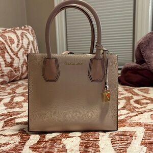 Michael Kors Beige and Brown Satchel